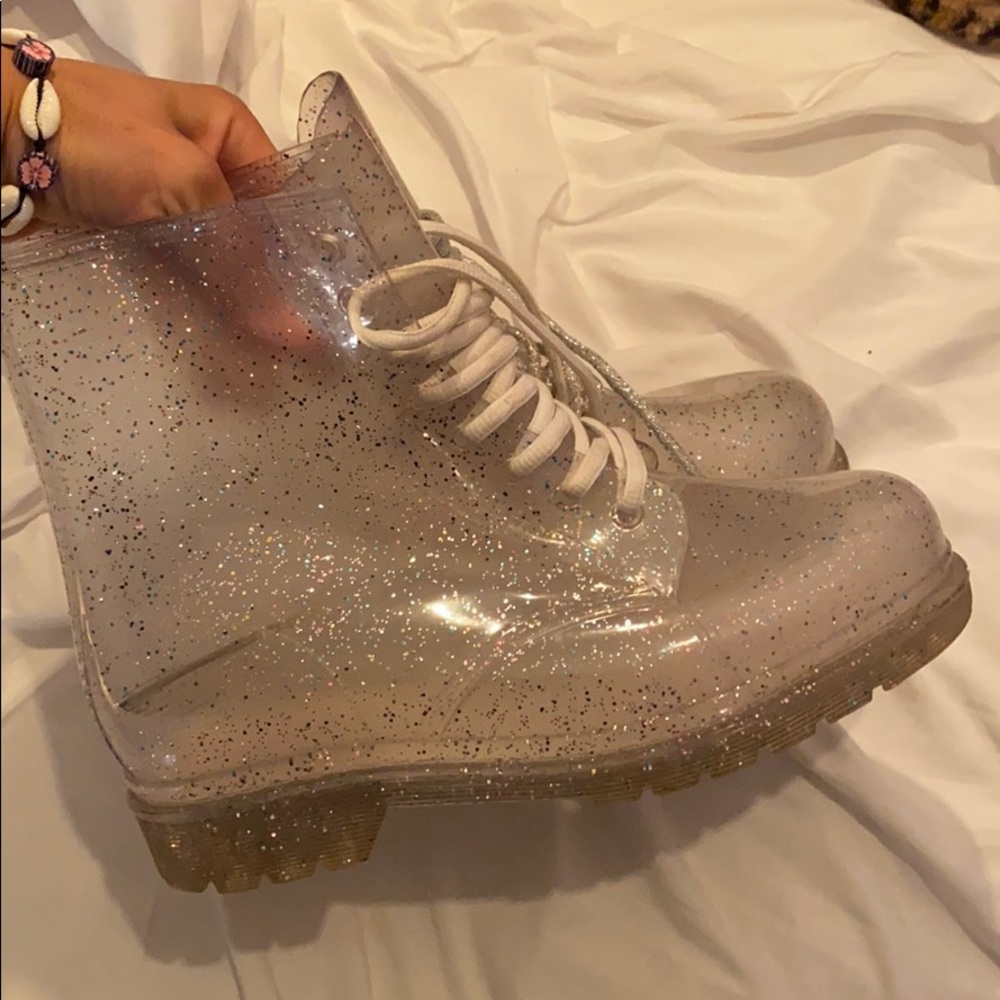 Urban Outfitters Glitter Jelly Doc Marten Boots